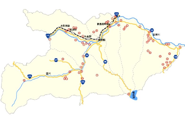 指定文化財の地図