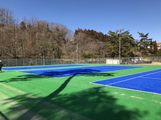 東総合運動場テニスコート全体写真