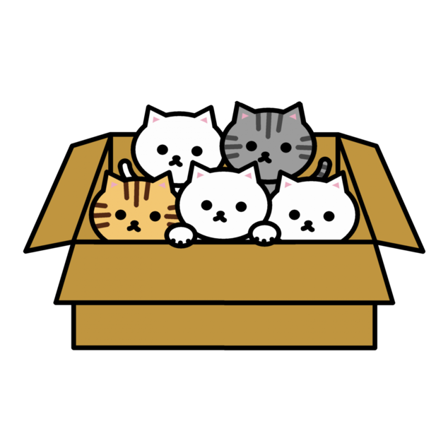 捨て猫のイラスト