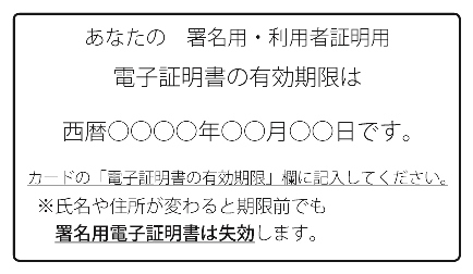 期限切れ通知書